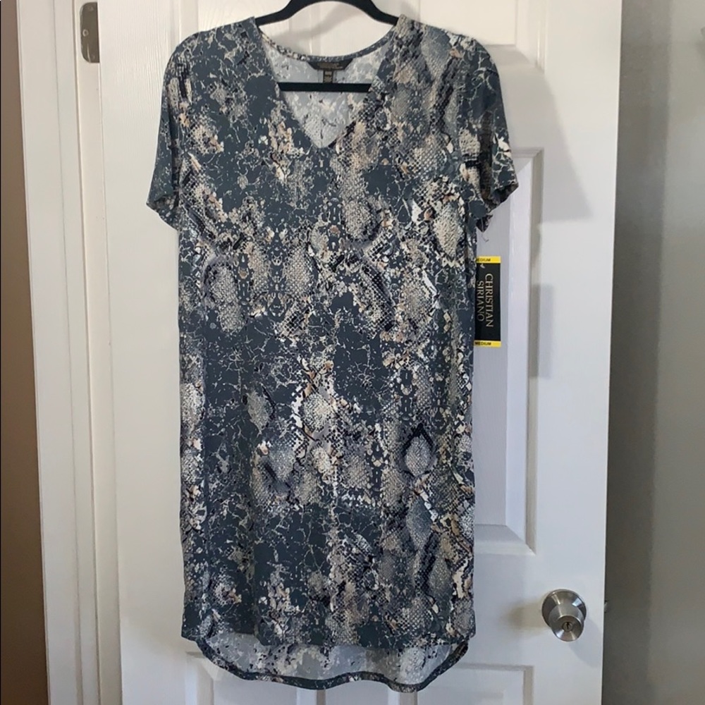 Christian Siriano High Low Printed Dress
